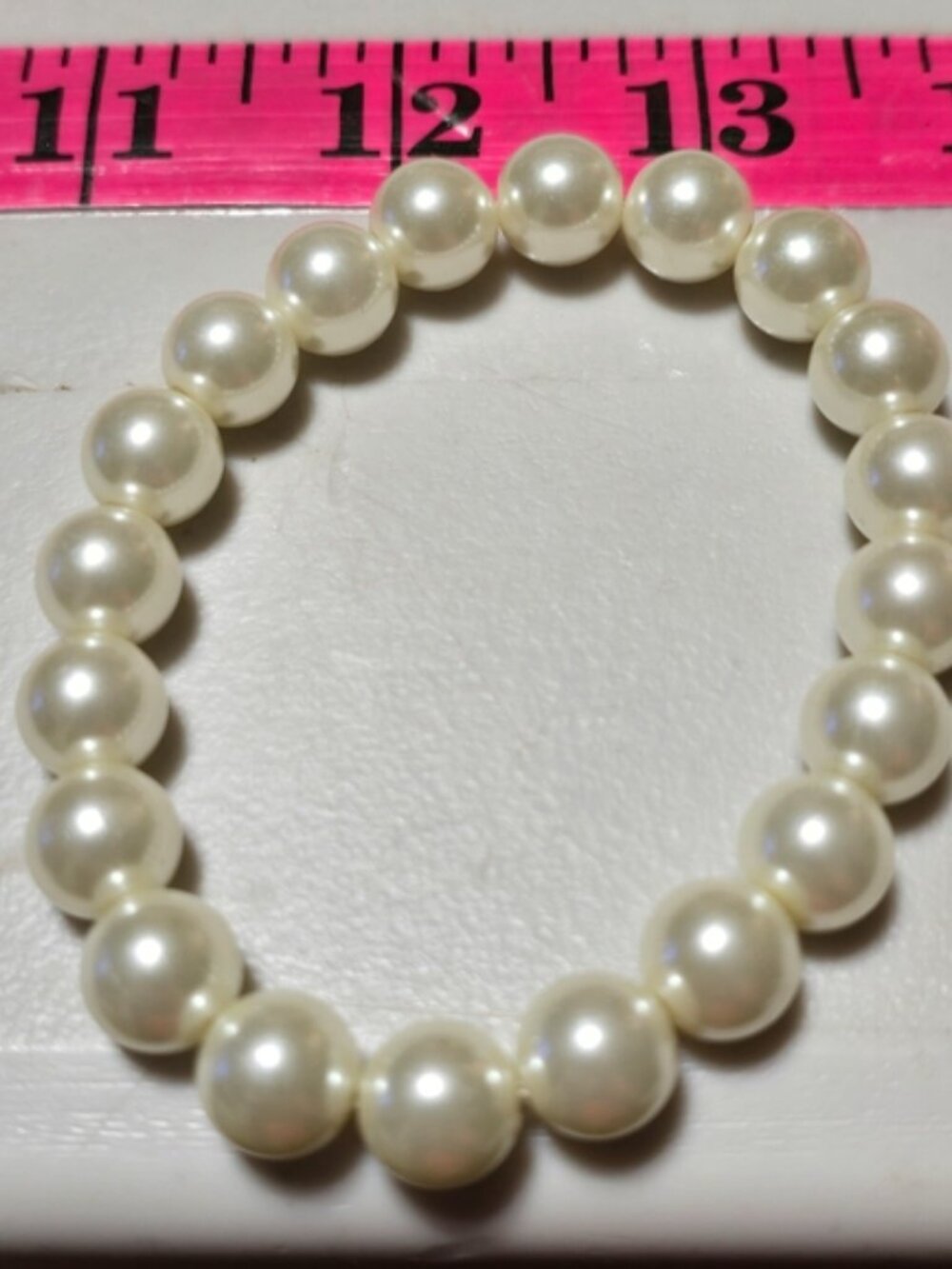 Faux Pearl Stretchy Bracelet - Picture 3 of 3